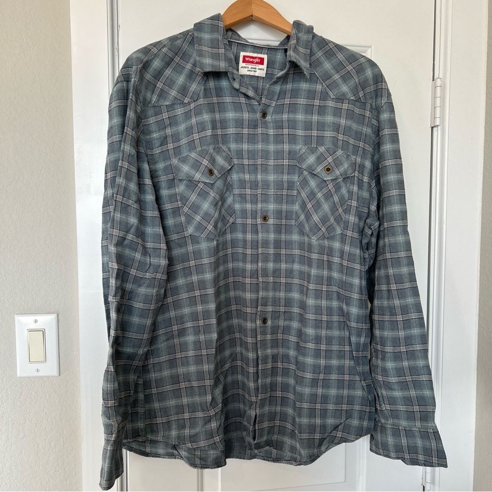 Wrangler Men's Plaid Flannel Shirt XL